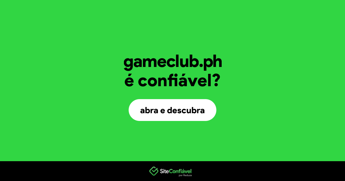 O site gameclub.ph é confiável?