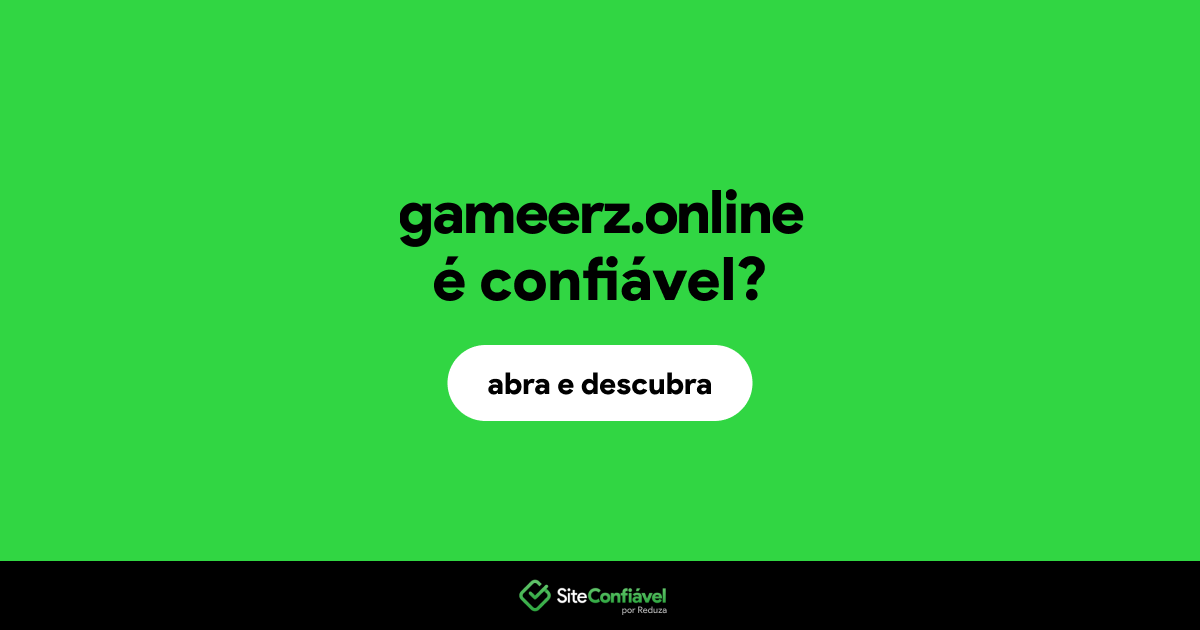 O site gameerz.online é confiável?