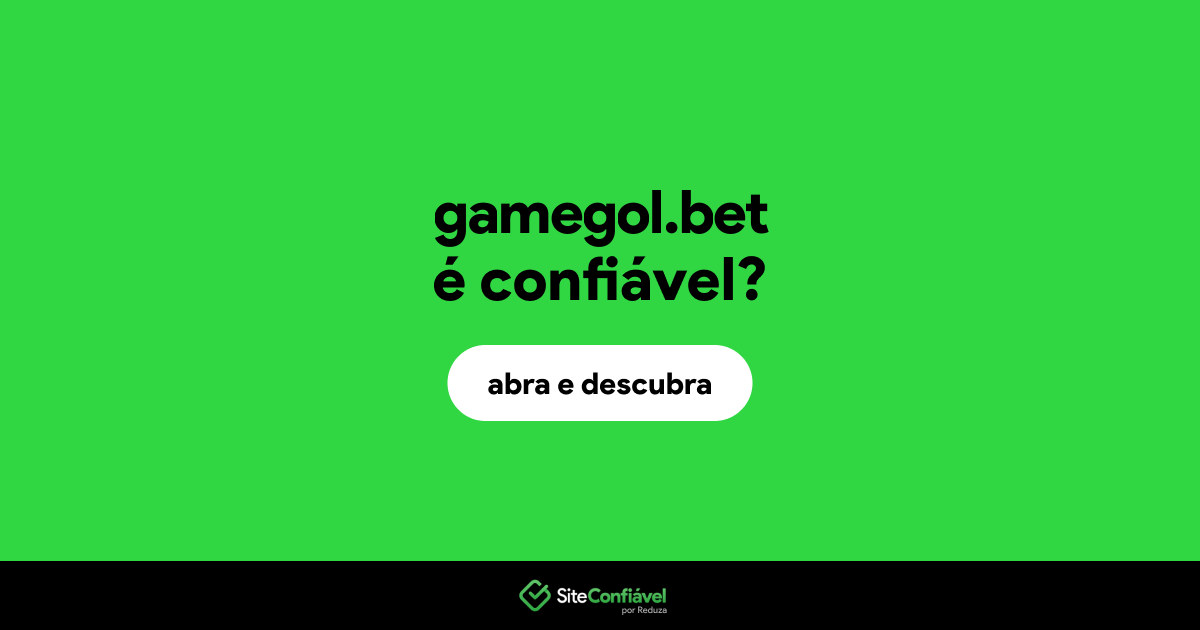 O site gamegol.bet é confiável?