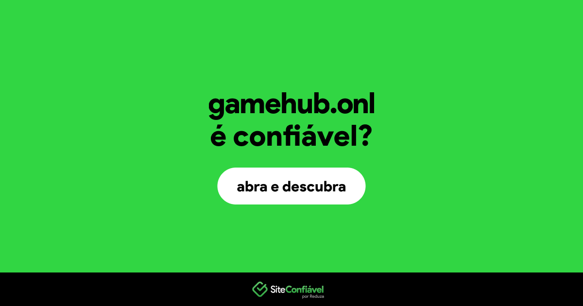 O site gamehub.onl é confiável?