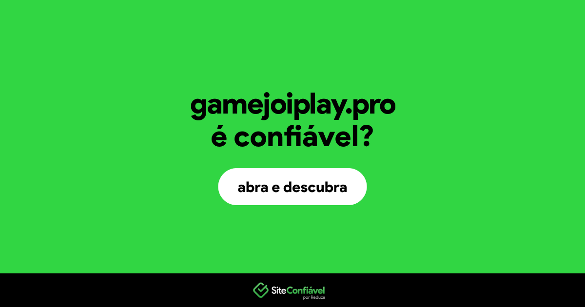 O site gamejoiplay.pro é confiável?