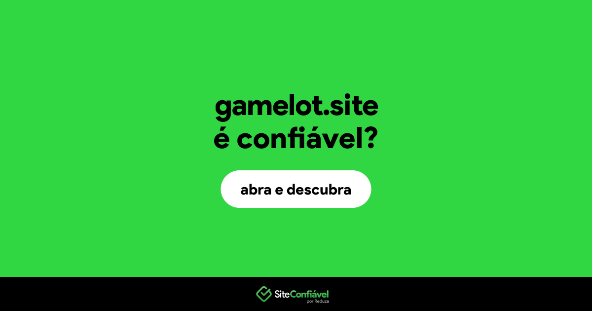 O site gamelot.site é confiável?