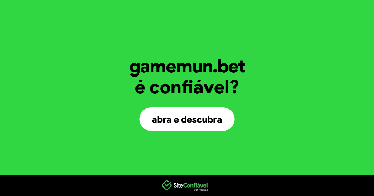 O site gamemun.bet é confiável?