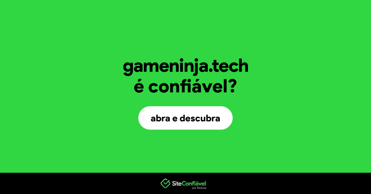 O site gameninja.tech é confiável?