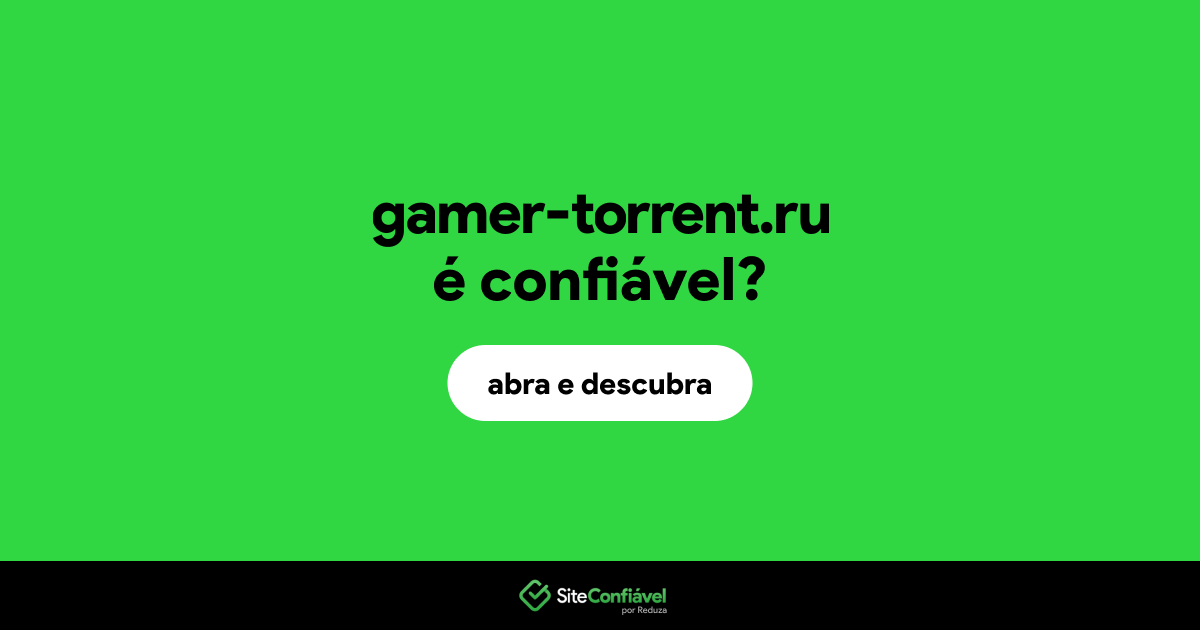O site gamer-torrent.ru é confiável?