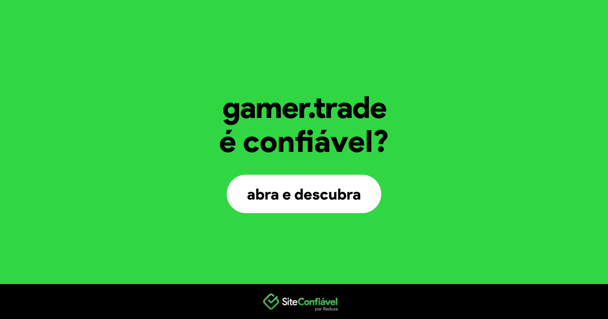 O site gamer.trade é confiável?