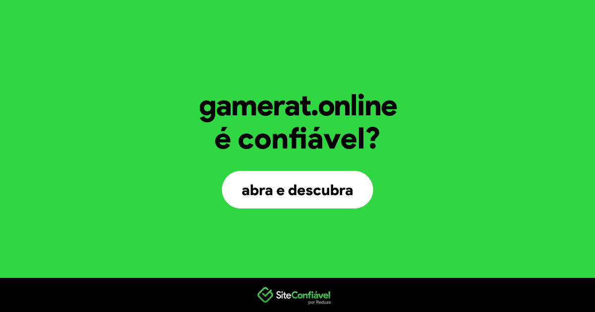 O site gamerat.online é confiável?