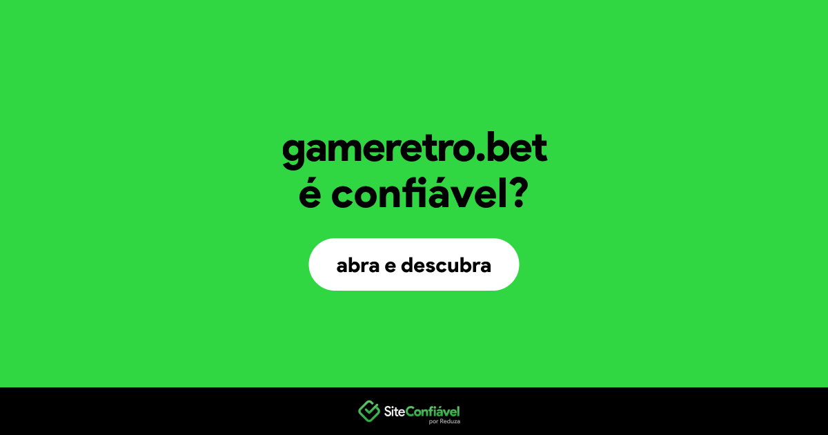 O site gameretro.bet é confiável?