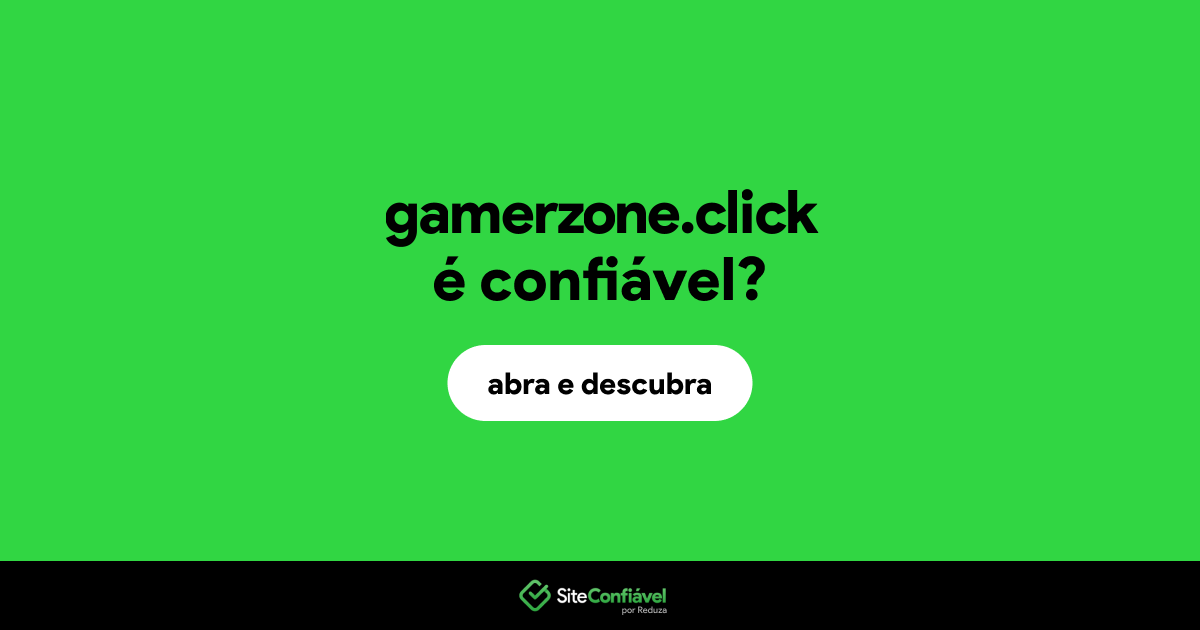 O site gamerzone.click é confiável?