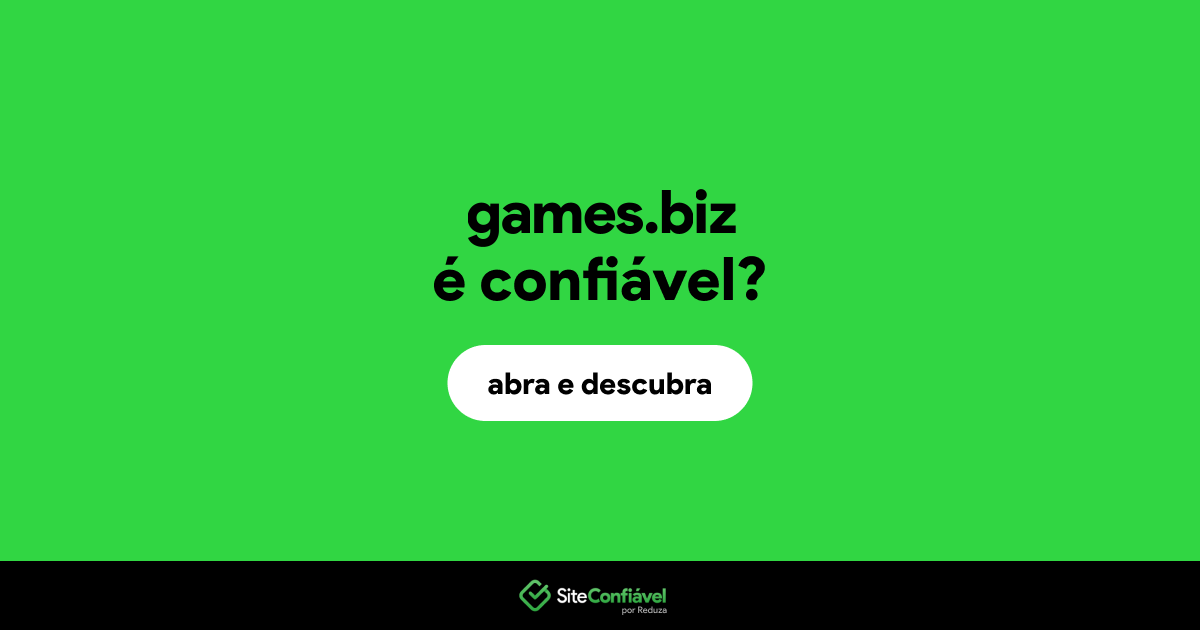 O site games.biz é confiável?