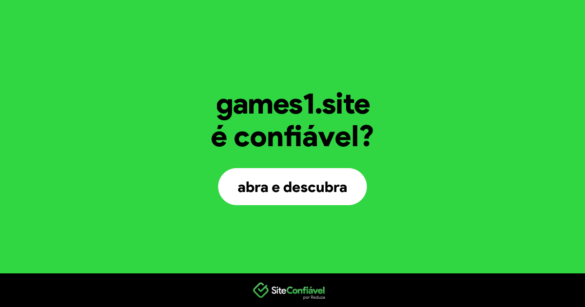 O site games1.site é confiável?