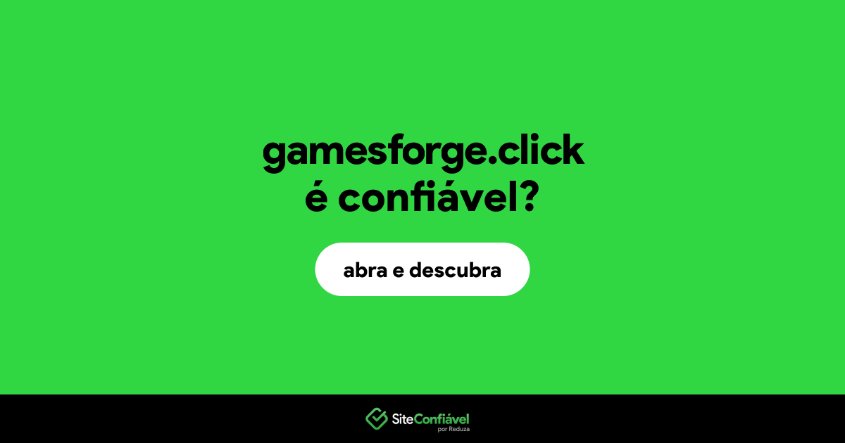O site gamesforge.click é confiável?