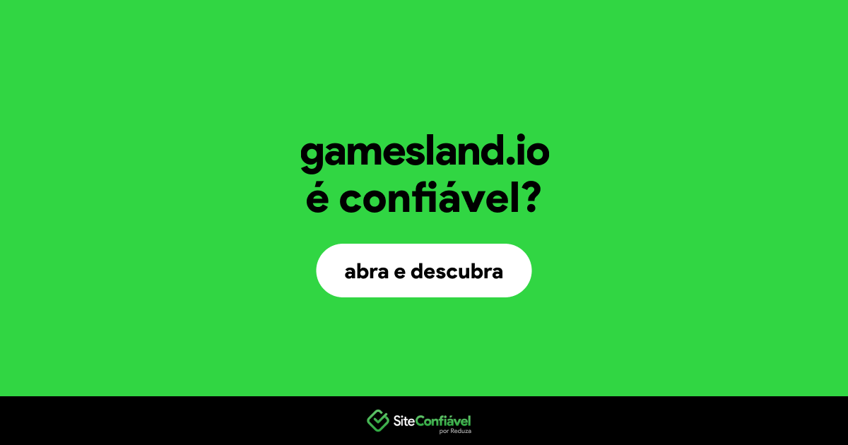O site gamesland.io é confiável?
