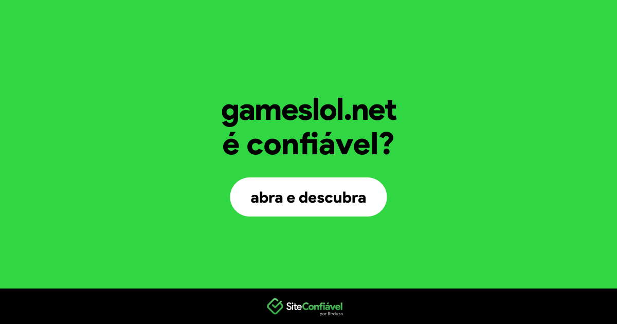 O site gameslol.net é confiável?