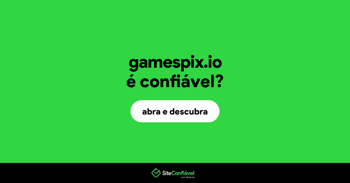 O site gamespix.io é confiável?