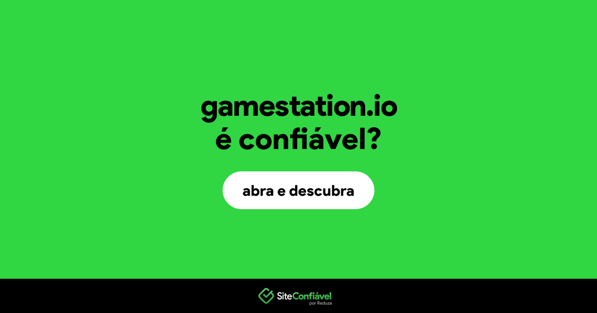 O site gamestation.io é confiável?