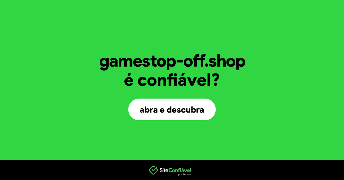 O site gamestop-off.shop é confiável?