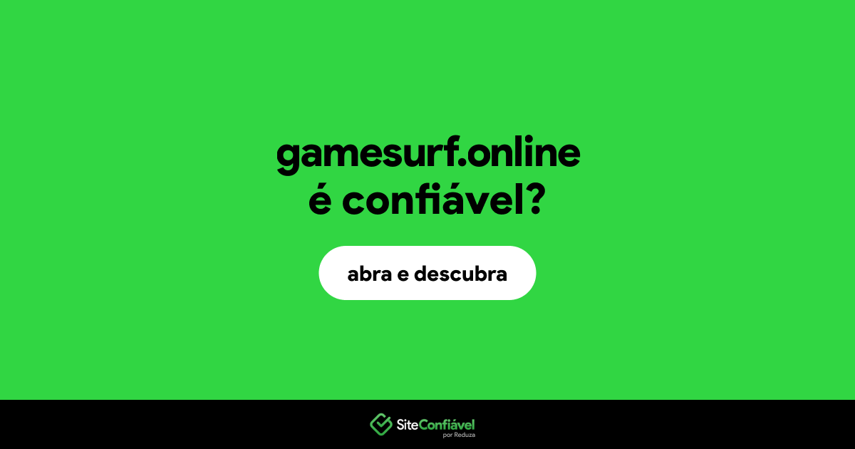 O site gamesurf.online é confiável?