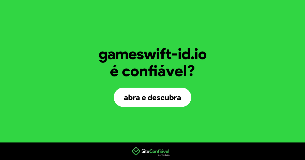 O site gameswift-id.io é confiável?