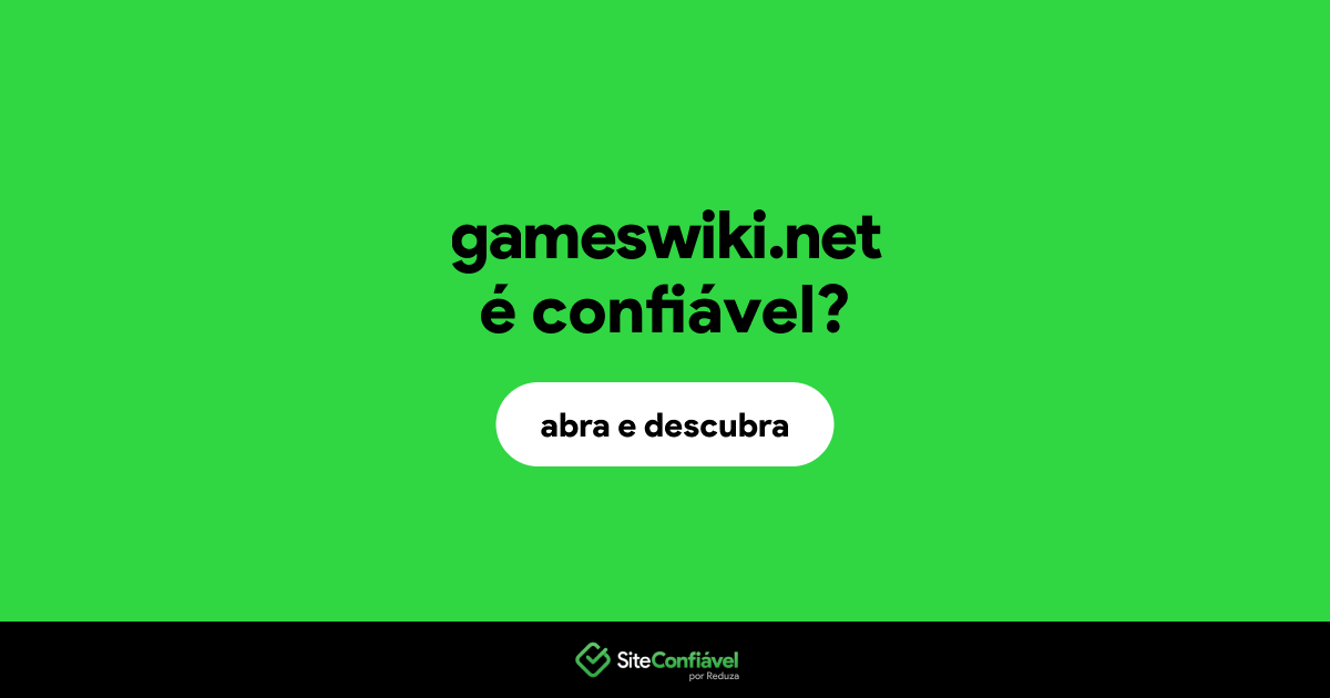 O site gameswiki.net é confiável?