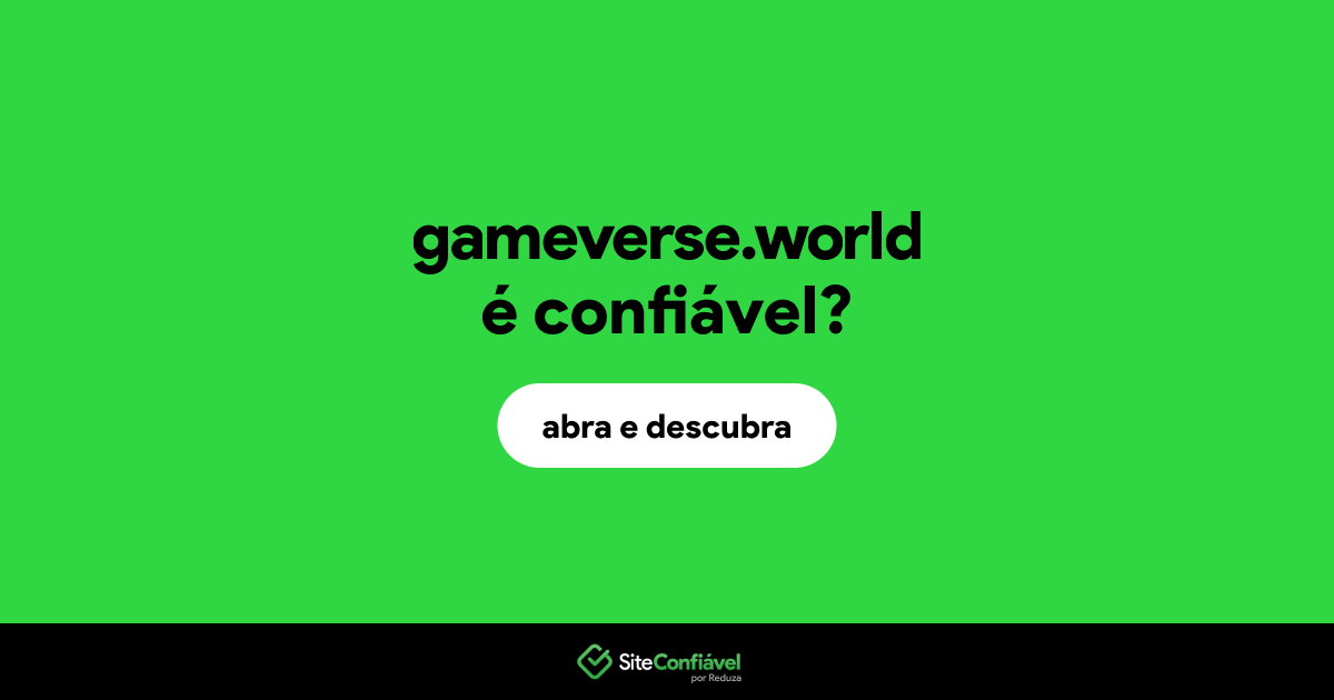 O site gameverse.world é confiável?