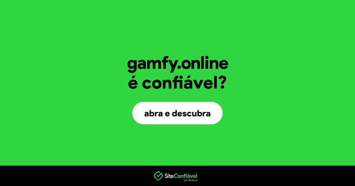 O site gamfy.online é confiável?