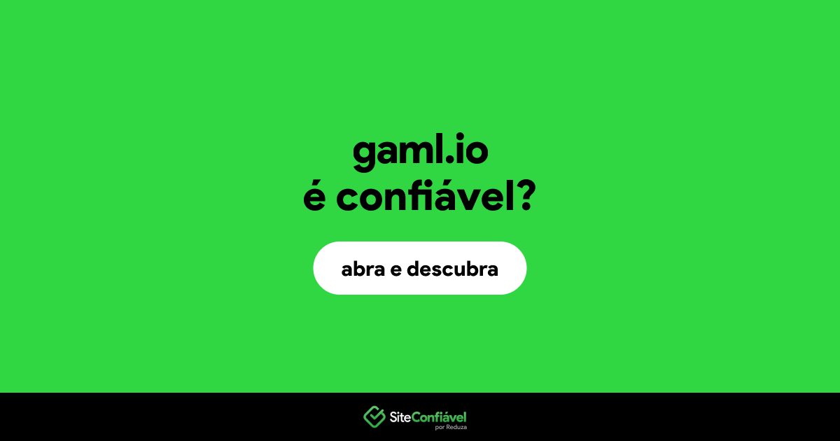 O site gaml.io é confiável?