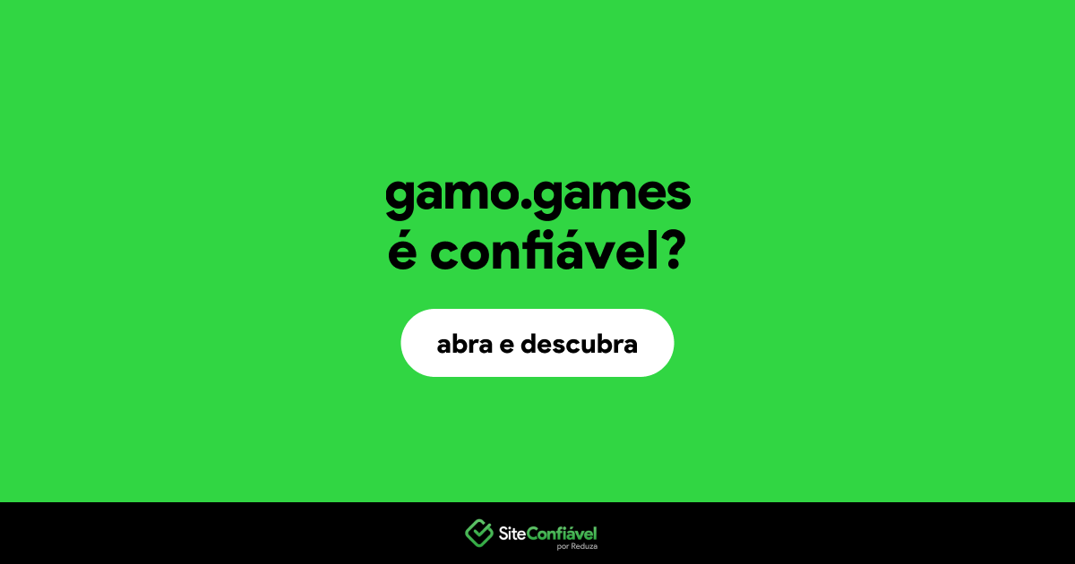 O site gamo.games é confiável?