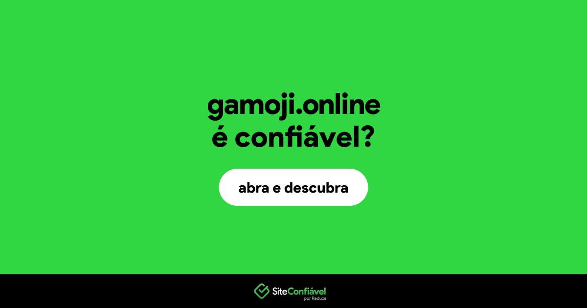 O site gamoji.online é confiável?