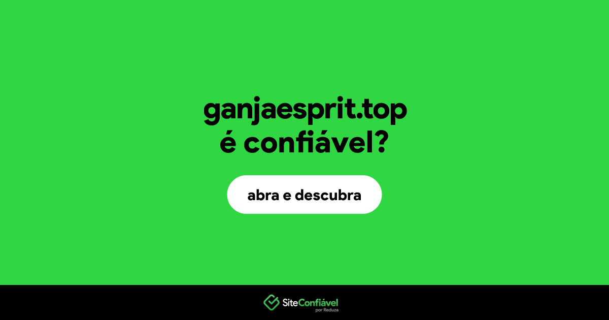 O site ganjaesprit.top é confiável?