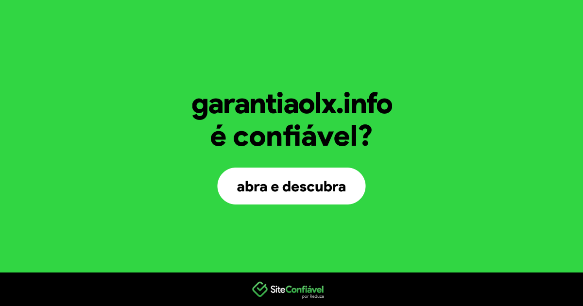 O site garantiaolx.info é confiável?