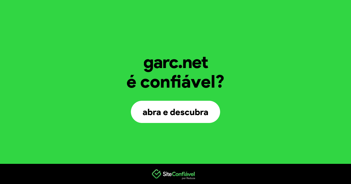 O site garc.net é confiável?
