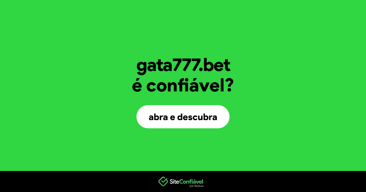 O site gata777.bet é confiável?
