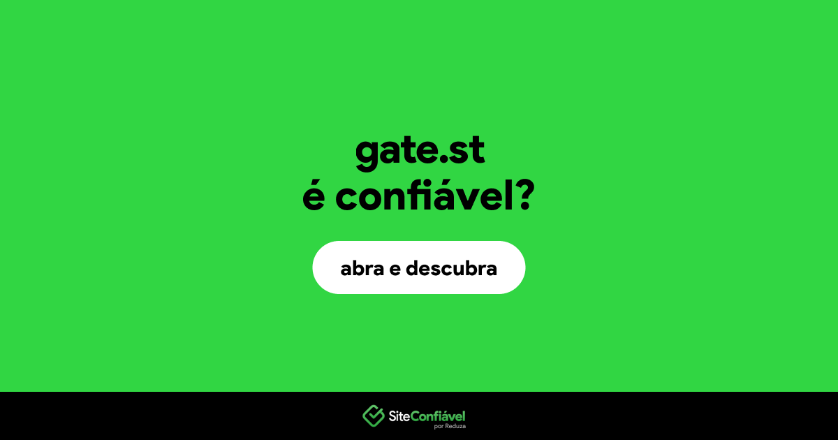 O site gate.st é confiável?