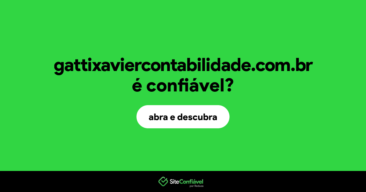 O site gattixaviercontabilidade.com.br é confiável?