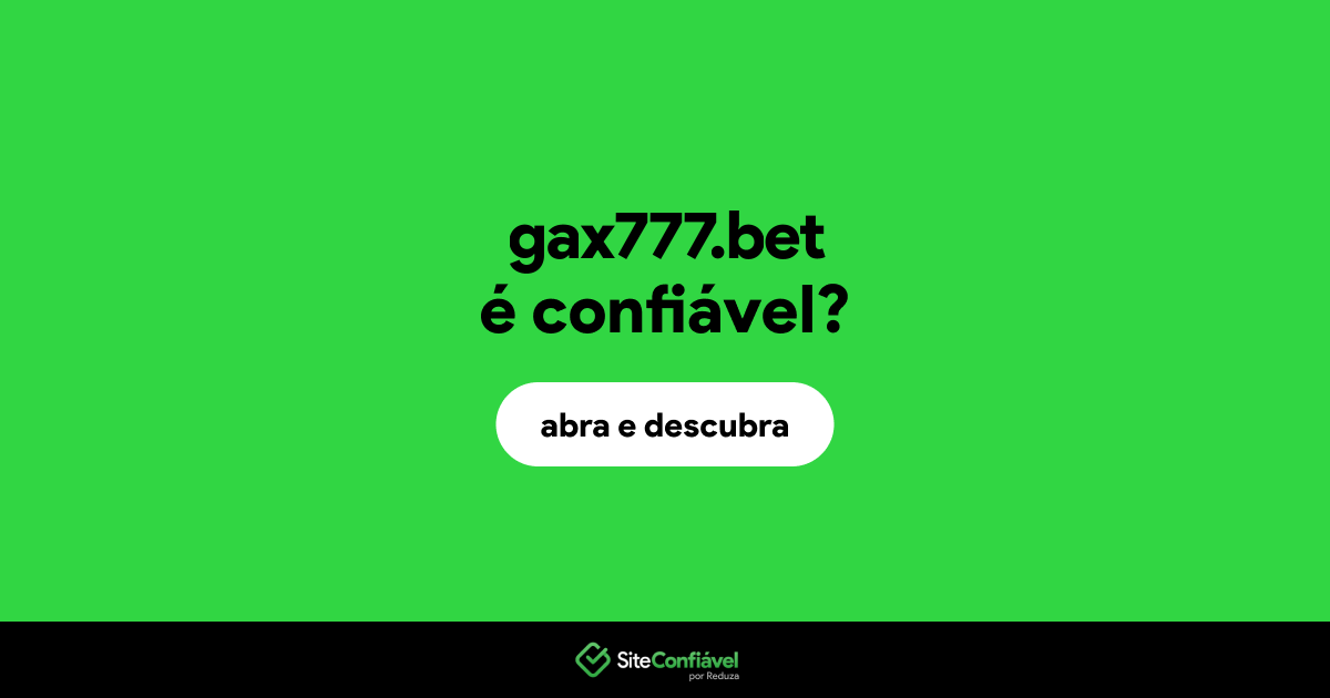 O site gax777.bet é confiável?