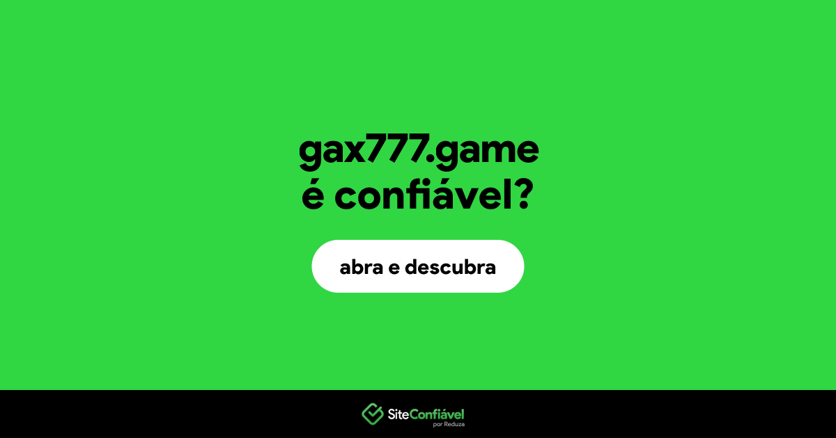 O site gax777.game é confiável?