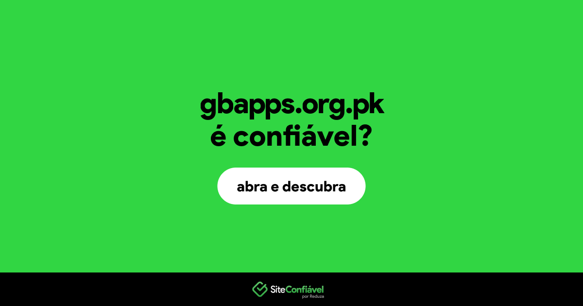 O site gbapps.org.pk é confiável?