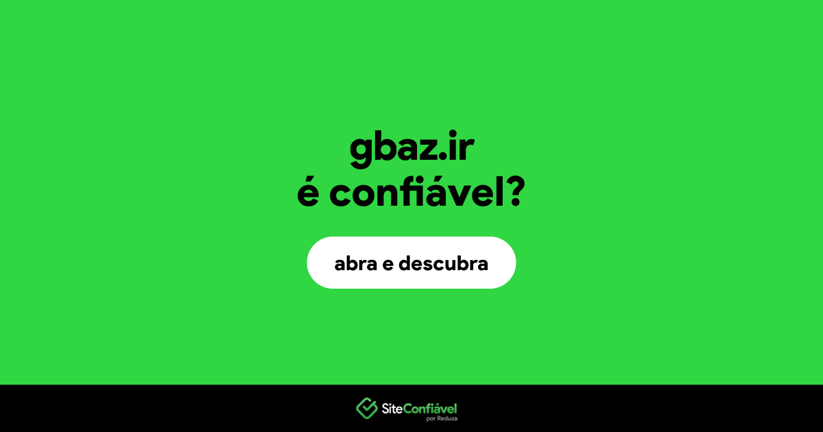 O site gbaz.ir é confiável?