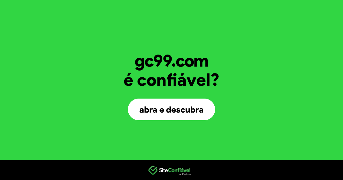 O site gc99.com é confiável?