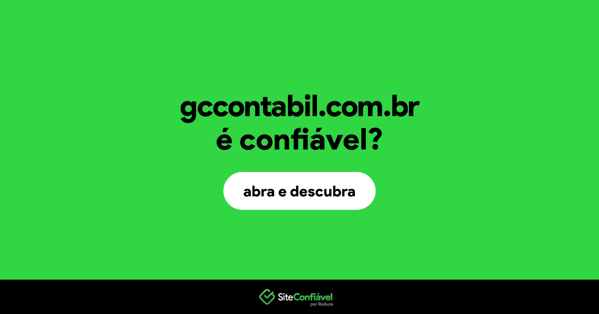 O site gccontabil.com.br é confiável?