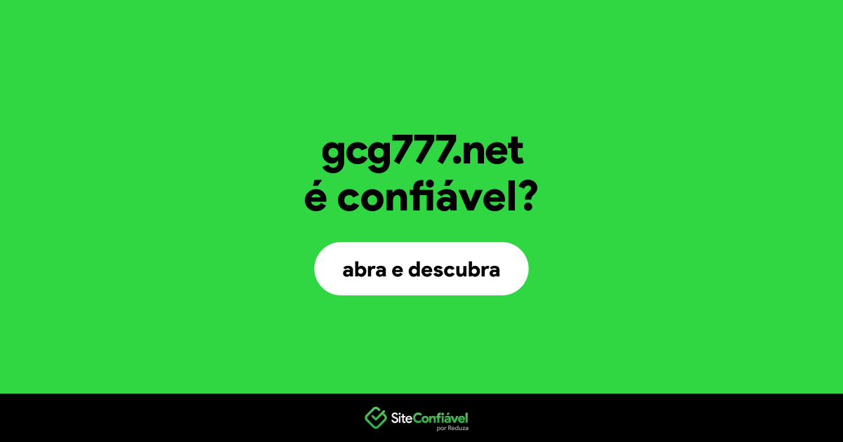 O site gcg777.net é confiável?