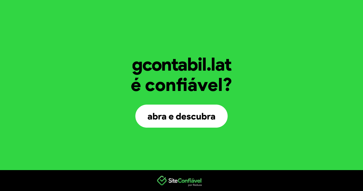 O site gcontabil.lat é confiável?