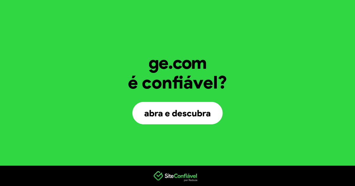 O site ge.com é confiável?