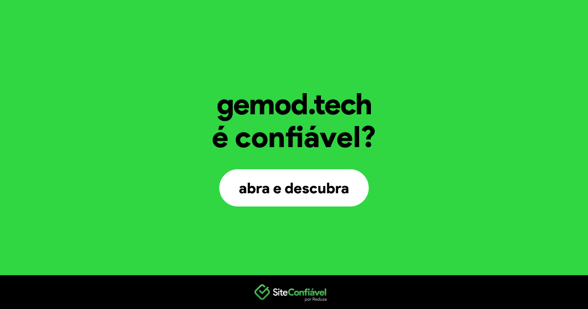 O site gemod.tech é confiável?