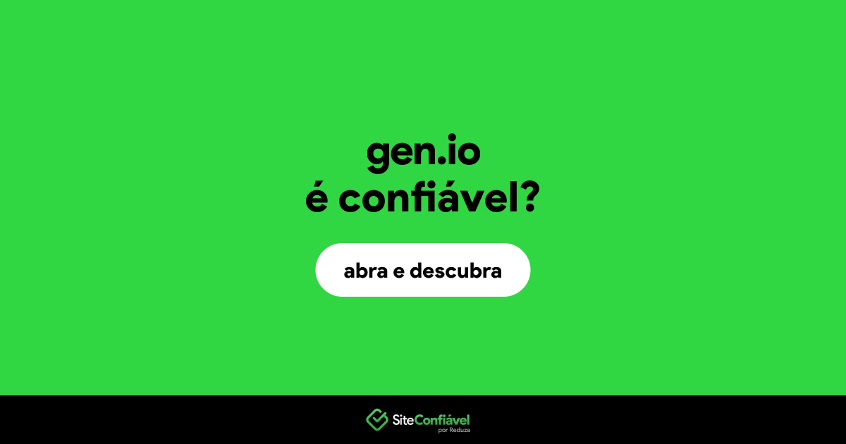 O site gen.io é confiável?