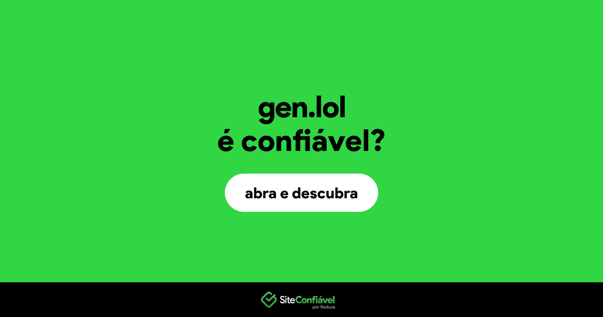 O site gen.lol é confiável?