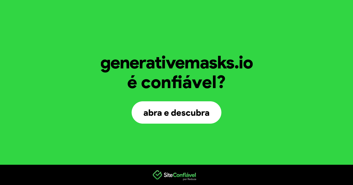 O site generativemasks.io é confiável?