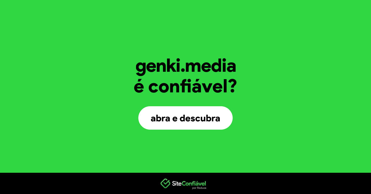 O site genki.media é confiável?