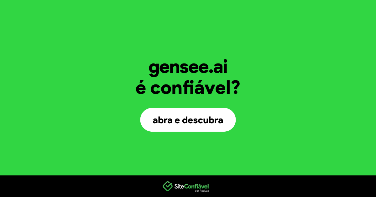 O site gensee.ai é confiável?
